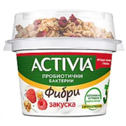 Активиа закуска ягоди/малини 165гр