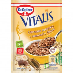 Овесена закуска Vitalis с шоколад и банан 58 гр