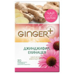 Чай Ginger+ с джинджифил и ехинацея 30гр