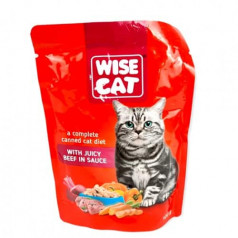 Храна Wise cat говеждо в сос 100 гр