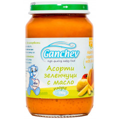 Пюре Ganchev Асорти Зеленчуци с Масло 190гр