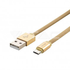 Микро USB Кабел Злато Серия "Ruby" 1метър