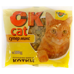 Котешка храна ОК супер микс 200 гр 