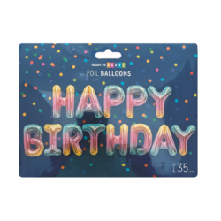 Фолиеви балони-цветни букви-35см-13бр
