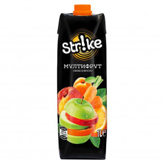 Плодова напитка Strike Мултифрут 10% 1л