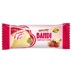 Сладолед Old time Bandi малина с ваниловa глазура Бял Шоколад