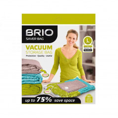 Вакуумен плик за дрехи Brio L 90х55, 70 микрона