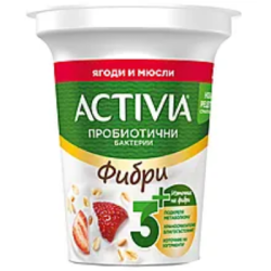 Активиа фибри с ягоди и мюсли 280гр