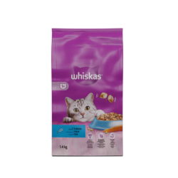 Храна Whiskas риба тон/зеленч. хапки 1.4кг