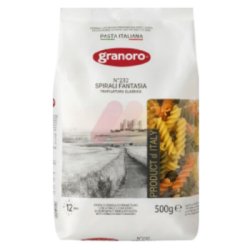 Макарони Granoro спирали 3 цвята 500гр