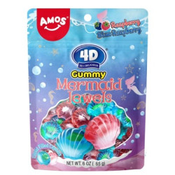 Б-ни жел.амос jewels синя м-на/малина 65гр