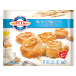 Вити банички Bella със сирене 8х60гр