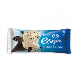 Сладолед Eskimo Cookies and Cream Ballcone 70 гр