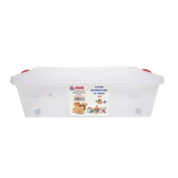 Правоъг.кутия за съхранение с колела, 38л