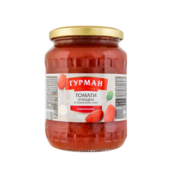 Домати цели белени гурман 680гр