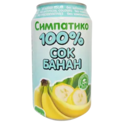 Simpatico 100% банан 330мл