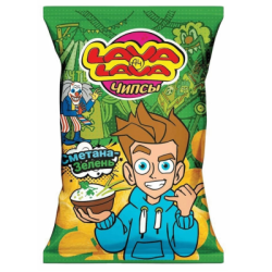 Чипс вкус сметана и билки 50гр lava lava