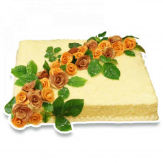 Торта Златисти рози Vanilla 28 парчета