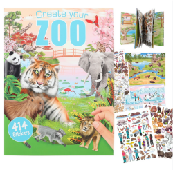 Книжка със стикери Zoo градина