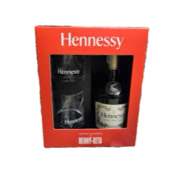 Коняк Hennessy vs 0.7л + 2 чаши