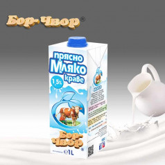 Прясно мляко Бор Чвор УХТ 1,5 %, 1 л.
