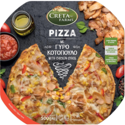 Пица Creta Farms пил.гирос и цезар 500гр