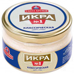 Хайвер Икра от мойва класик 180гр