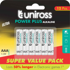  Батерии Uniross AAA 12бр.