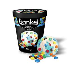 Сладолед Banket дъвка с б-ни 500гр
