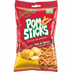 Карт.пръчици Pomsticks с люта чушка 85гр